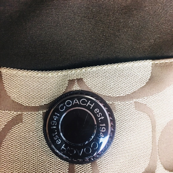 Coach Signature Stripe Multifunction Diaper Bag - Picture 4 of 9